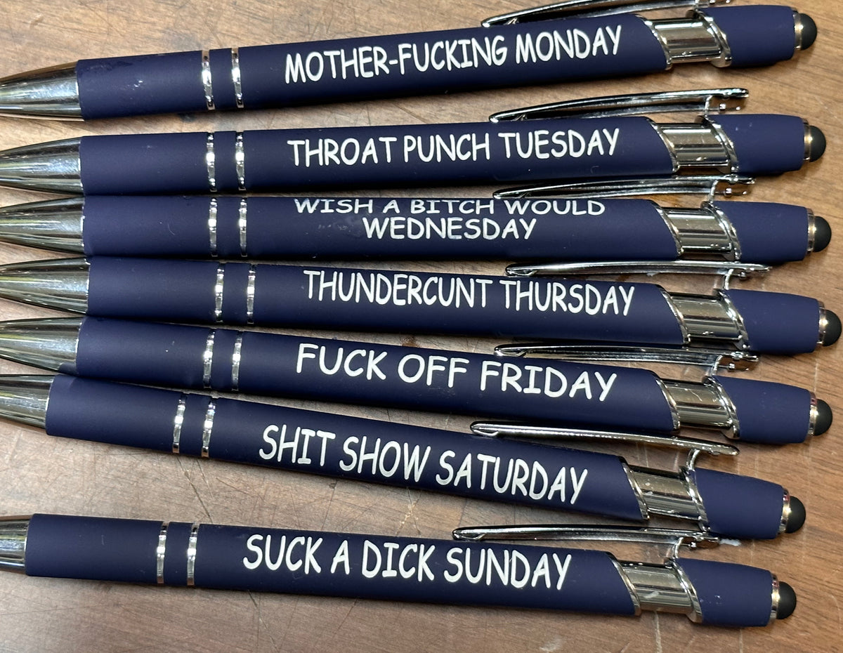 Crappy Week Pens – 247laserdesigns