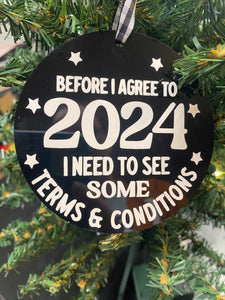 Before I Agree to 2024 Ornament